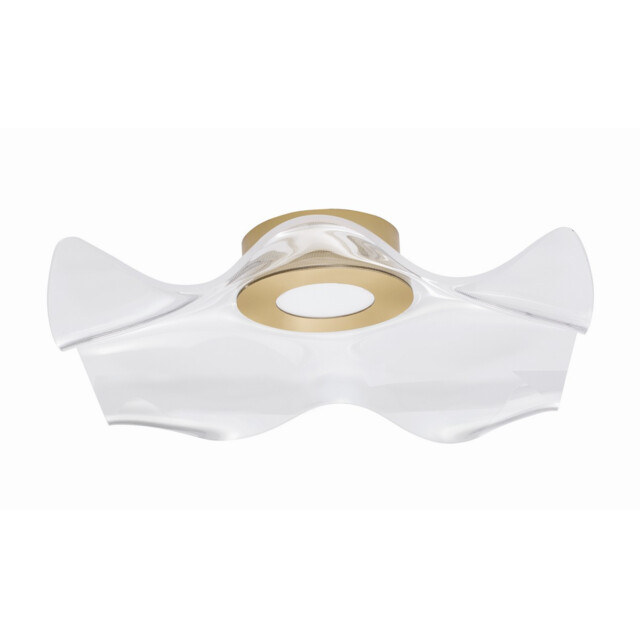 Siderno Integrated LED Semi Flush Light Gold Aluminium LED 31W 2118Lm 3000K - image 1