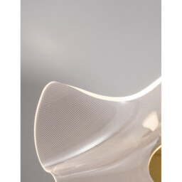 Siderno Integrated LED Semi Flush Light Gold Aluminium LED 31W 2118Lm 3000K - thumbnail 5