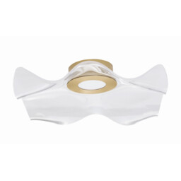 Siderno Integrated LED Semi Flush Light Gold Aluminium LED 31W 2118Lm 3000K