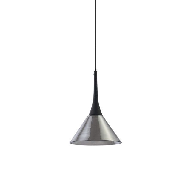Cocktail Dome Pendant Ceiling Light Smoke 1x LED 670lm 3000K - image 1