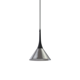 Cocktail Dome Pendant Ceiling Light Smoke 1x LED 670lm 3000K - thumbnail 1