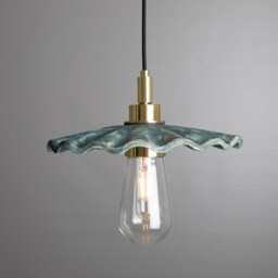 Kirhii Bathroom Pendant Blue Earth, Polished Brass, IP44 - thumbnail 5