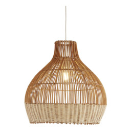 Bali Dome Pendant Lamp, Rattan 1x E27 - thumbnail 1