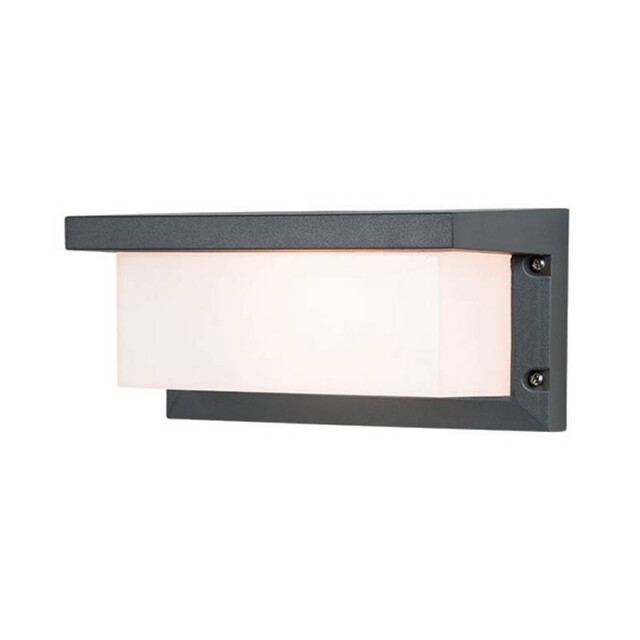 Teteven Rectangle Outdoor Modern Wall Lamp Graphite 1xE27 IP54 - image 1