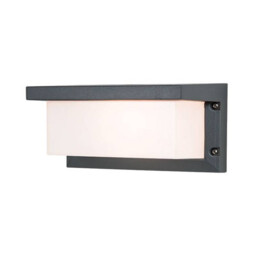 Teteven Rectangle Outdoor Modern Wall Lamp Graphite 1xE27 IP54