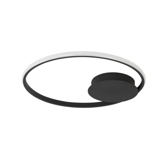 Fuline 50cm Integrated LED Semi Flush Light Sandy Black Aluminium LED 32W 2320 Lm 3000K - image 1