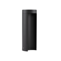 Tien Outdoor Pedestal Light Black Aluminium, Clear Glass LED 8.5W 470Lm 3000K IP54