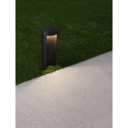 Tien Outdoor Pedestal Light Black Aluminium, Clear Glass LED 8.5W 470Lm 3000K IP54 - thumbnail 2