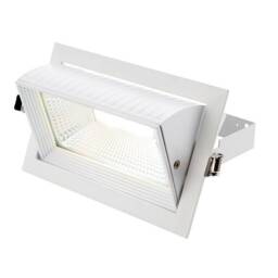 Axial Integrated LED Recessed Light Matt White, Glass - thumbnail 1