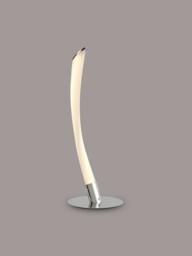 Armonia 1 Light Table Lamp, 10W LED, 3000K, 750lm, Polished Chrome, Frosted Acrylic - thumbnail 3
