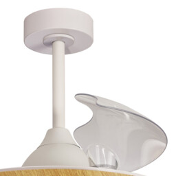 Alaska 60W LED Dimmable Ceiling Light With Built-In 30W DC Fan, 2700-5000K Remote & APP Control, 3300lm, Wood, 5yrs Warranty - thumbnail 3