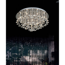 Nico Table Lamp 3 Light G4 Polished Chrome/Crystal, NOT LED/CFL Compatible - thumbnail 3