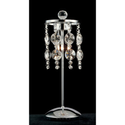 Nico Table Lamp 3 Light G4 Polished Chrome/Crystal, NOT LED/CFL Compatible - thumbnail 2