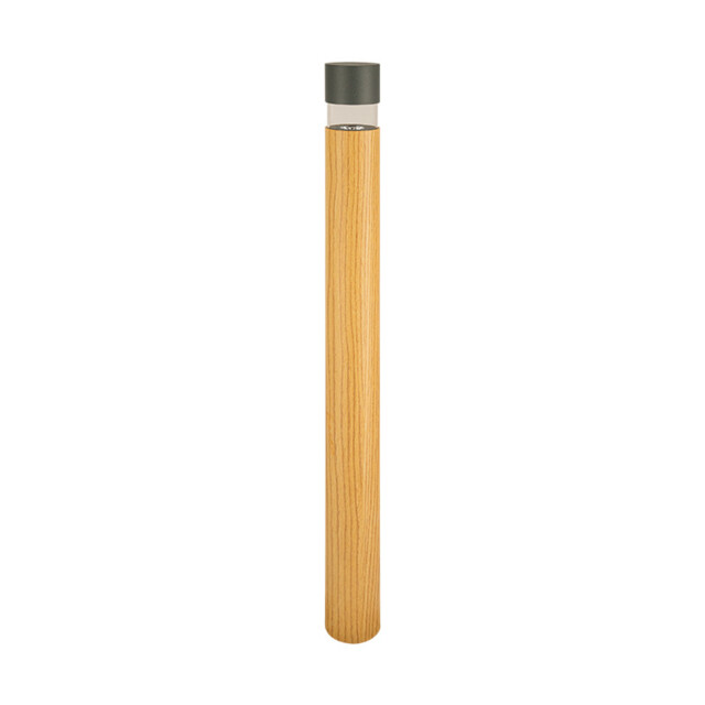 Elyon Round Outdoor Bollard Graphite-Wood LED 3000K IP65 - image 1