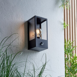Oxford Timeless Classic Wall Lantern Matt Black with PIR Motion Sensor, IP44 - thumbnail 5