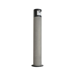 Selena Outdoor Bollard Natural Concrete-Black Directional Light LED 3000K IP65 - thumbnail 1