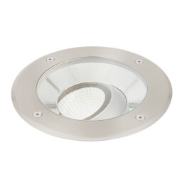 Hoxton Outdoor 16.5W LED Recessed Ground Light Brushed Stainless Steel, IP67, 4000K - thumbnail 2