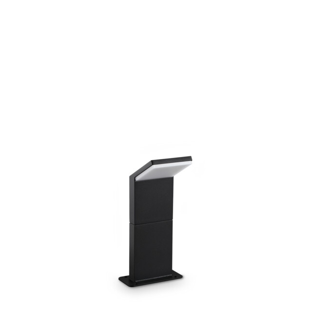 Style 30cm Outdoor Pedestal Light Black 1x LED 950lm 3000K IP54 - image 1