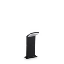 Style 30cm Outdoor Pedestal Light Black 1x LED 950lm 3000K IP54 - thumbnail 1