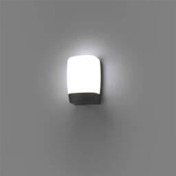 Pol LED Outdoor Wall Light White, Dark Grey IP54 - thumbnail 2