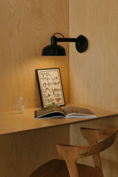 Tatawin Arm Dome Wall Lamp , Gloss Black 1x E27 - thumbnail 2