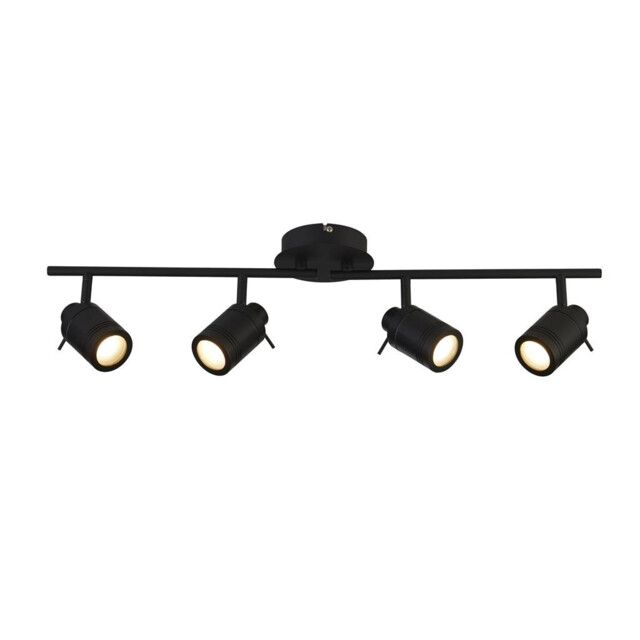 Samson 4 Light IP44 Bathroom Spot SplitBar, Matt Black IP44 - image 1