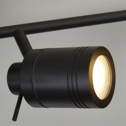 Samson 4 Light IP44 Bathroom Spot SplitBar, Matt Black IP44 - thumbnail 3