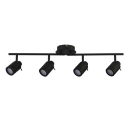 Samson 4 Light IP44 Bathroom Spot SplitBar, Matt Black IP44 - thumbnail 2