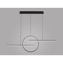 Kitesurf Centre Loop Linear Pendant, 50W LED, 3000K, 4000lm, Black, 3yrs Warranty - thumbnail 2