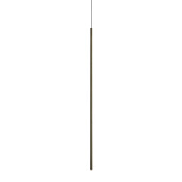 Look 100cm Slim Pendant Ceiling Light Brass 1x LED 220lm 3000K