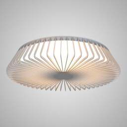 Himalaya 63cm Round Ceiling (Light Only), 80W LED, 2700-5000K Tuneable White, 3500lm, Remote Control, White, 3yrs Warranty - thumbnail 2