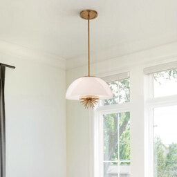 Staring Dome Pendant Ceiling Light Contemporary Distressed Gold 3x E14 - thumbnail 2