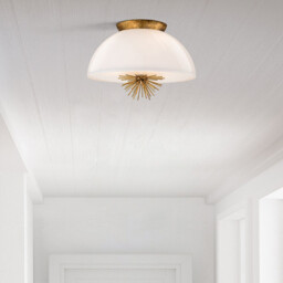 Staring Dome Pendant Ceiling Light Contemporary Distressed Gold 3x E14 - thumbnail 5