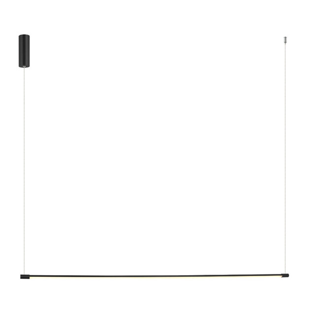 Struga Bar Pendant Ceiling Light Black Matt LED 3000K - image 1
