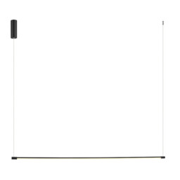 Struga Bar Pendant Ceiling Light Black Matt LED 3000K - thumbnail 1