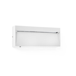 Dune Rectangle LED Outdoor Flush Wall Lamp Matt White IP65 CCT 2200-4000K