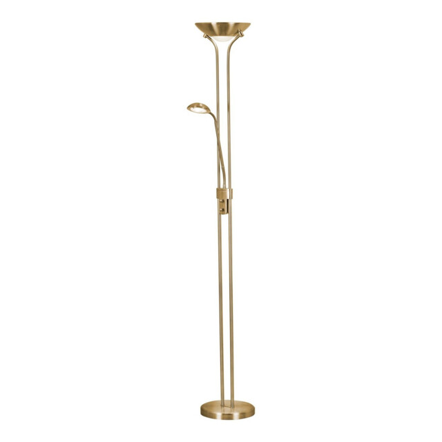 Mother, Child LED Dimmable Floor Lamp Satin Brass - image 1