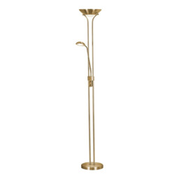 Mother, Child LED Dimmable Floor Lamp Satin Brass - thumbnail 1