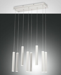 Prado LED Cluster Pendant Ceiling Light White Glass