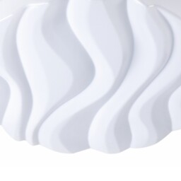 Arena Flush Ceiling Light Medium Square 36W LED IP44 3000K, 3240lm, Matt White, White Acrylic - thumbnail 3