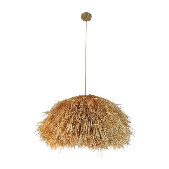 Patras 50cm Pendant Ceiling Light Natural-Gold Matt Base 1ΧΕ27 - image 1