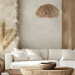 Patras 50cm Pendant Ceiling Light Natural-Gold Matt Base 1ΧΕ27 - thumbnail 2