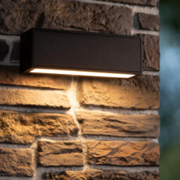 Sutton Wall light Outdoor- Solar - LED Dim. 2850K/3150K IP54 - Day/Night Sensor - Black - thumbnail 3