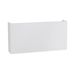 Mile 2 Light Outdoor Up Down Wall Lamp White Aluminium, Glass LED 2x5W 550Lm 3000K IP54