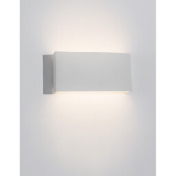 Mile 2 Light Outdoor Up Down Wall Lamp White Aluminium, Glass LED 2x5W 550Lm 3000K IP54 - thumbnail 5