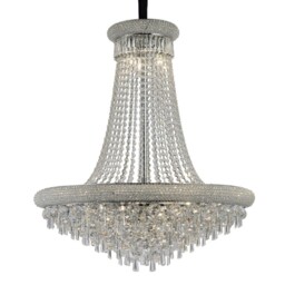 Alexandra Ceiling Pendant Chandelier 18 Light Polished Chrome, Crystal - thumbnail 1