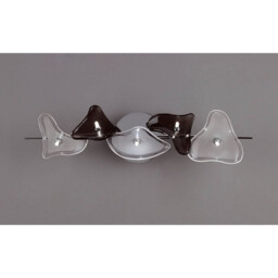 Otto Ceiling/Wall 5 Light G4 Bar, Polished Chrome/Black Glass, NOT LED/CFL Compatible - thumbnail 2