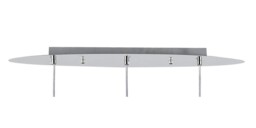 Chelsie Ceiling Pendant 3 Light Line Polished Chrome, Clear Glass - thumbnail 5