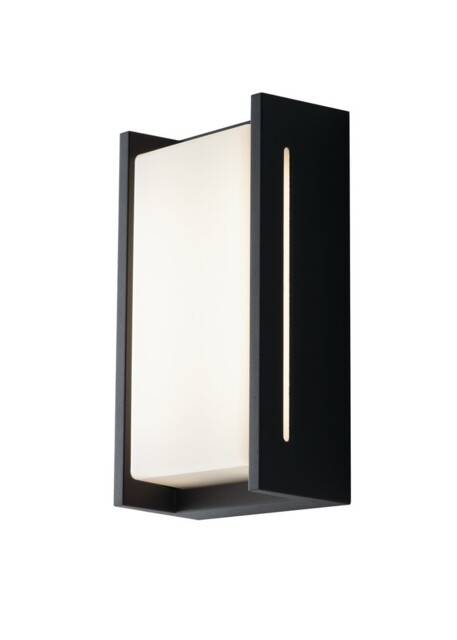 Compact Outdoor LED Aluminum Flush Wall Lamp, Anthracite, IP54, 4000K