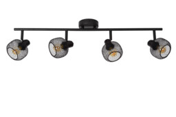Maren Retro Ceiling Spotlight Bar - 4xE14 - Black - thumbnail 2